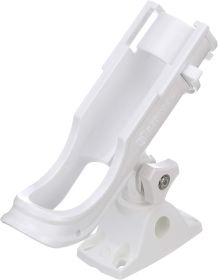 Attwood Heavy Duty Adjustable White Rod Holder with Combo Mount