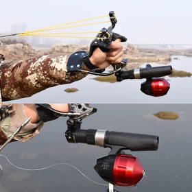 Slingshot, Wrist Rocket Slingshots for Hunting, Fishing Slingshot with 2 Slingshot Bands, Fishing Reel and Fishing Darts