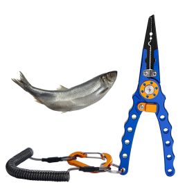 Multi-Function Long-Nose Hook Remover Portable Fishing Hook Pliers (Accessory Type: Fishing Supplies, Color: Blue)